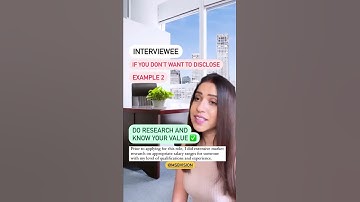 Interview Question - What’s your current salary? #meharsindhubatra #interviewprep