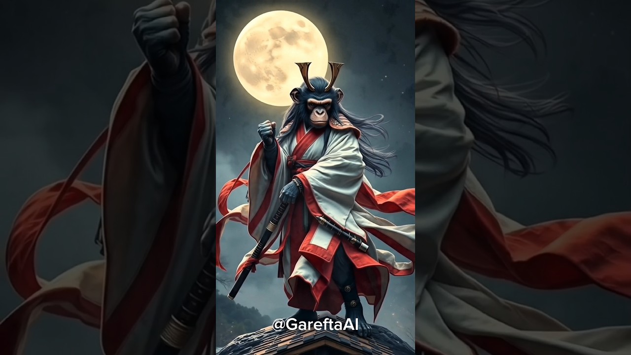 "JAPANESE SAMURAI LIVES BACK... IN CHIMP FORM!" 