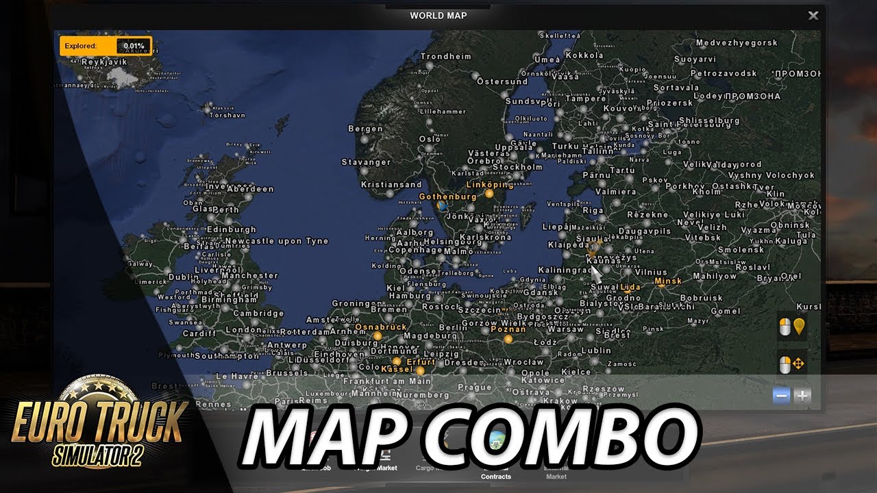 ETS2 1.36 | Project Balkans 4.0 + ROS 7.7 + PR 2.4.1 + 15 Maps | Map Combo
