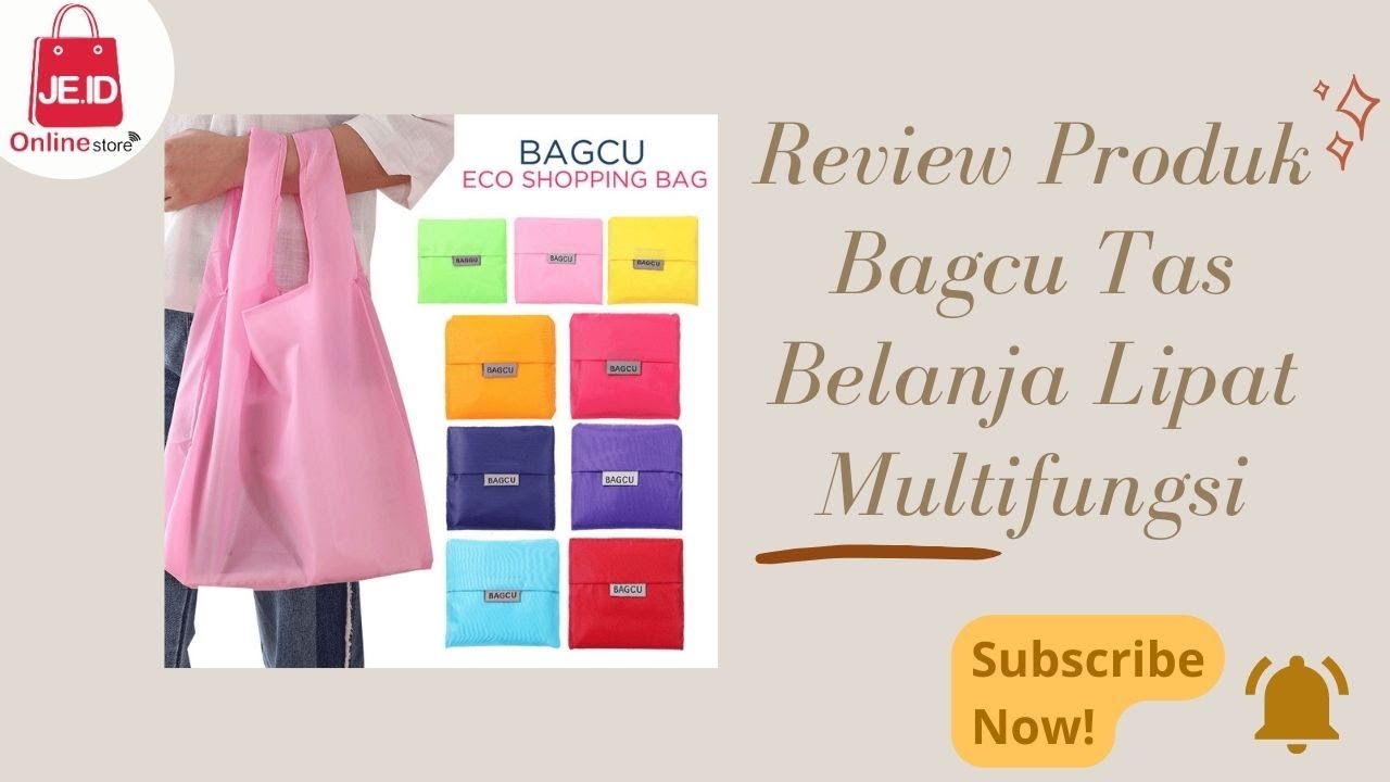 Tas Belanja Kantong Bagcu Lipat Multifungsi Tahan Air Mudah Di Cuci