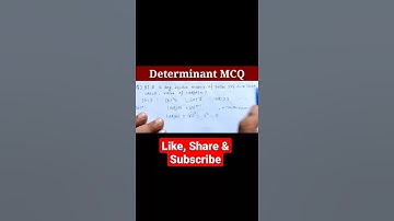 Determinant MCQ CBSE CLASS-12 Maths | Term 1 MCQs | #shorts#ytshorts@Md Ekramullah