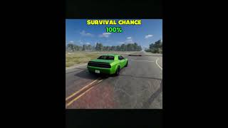 Survival Chances 100 to 0% 1000kph Speed #gaming #games #cargames #trending #viral