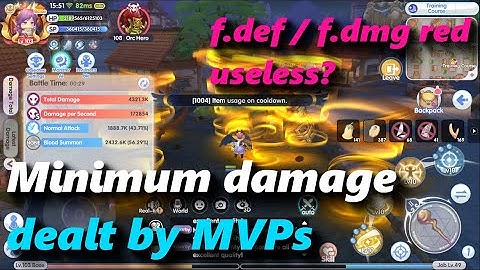 MVP / Bosses minimum damage. F.pdef / f.pdmg red useless? | rox | Ragnarok X: Next Generation