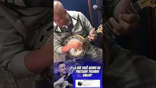 Prateado tocando Banjo em Gravação do Tiee | Professor Daniel Martins @escoladecavacodanielmartins