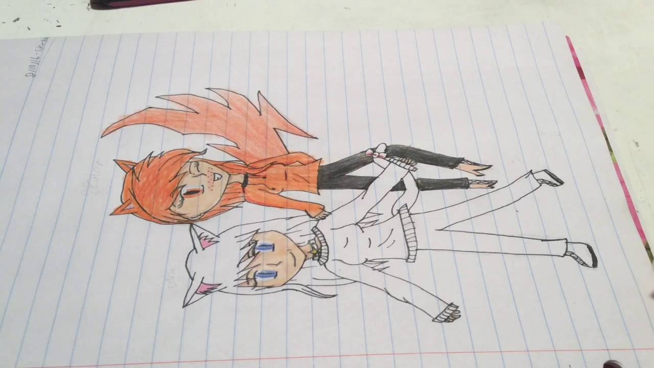 Drawing | My OC Galaxy and Skyler |