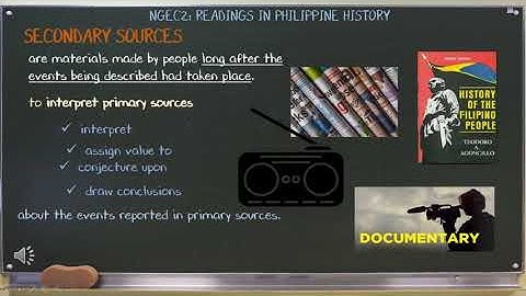 Distinction of Primary & Secondary Sources