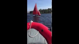 Daisy Sailing A Mirror Dinghy On Hollingworth Lake