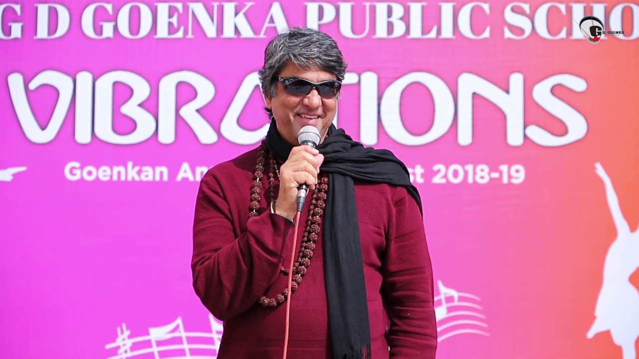 INTERACTION of young Goenkans with actor,  Mr. Mukesh Khanna of Shakitman and Mahabharat fame.