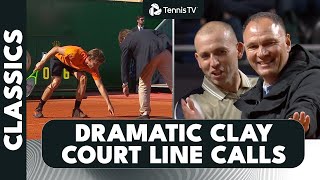 The Most Dramatic ATP Line Calls Ever On Clay 🧱😳