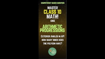 CBSE - CLASS 10 #arithmeticprogressionclass10th #englishmedium #competencybasedquestions