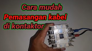 How to install cables in a contactor