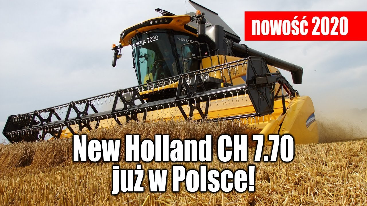 maxresdefault Nowy kombajn New Holland CH 7.70 już w Polsce   VIDEO