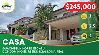 Hermosa casa en condominio en Residencial Loma Real, Guachipelín Norte, Escazú. Hermosa casa en condominio en Residencial Loma Real, Guachipelín Norte, Escazú.