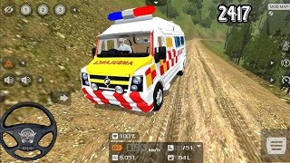 🔥 Extreme Ambulance Driving in Heavy Traffic | BUSSID screenshot 1