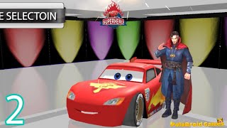 Cars 3 Fabulous McQueen Stunts Jump Walkthrough Part 2! (Splashy Superhero McQueen Vertigo Racing) screenshot 5