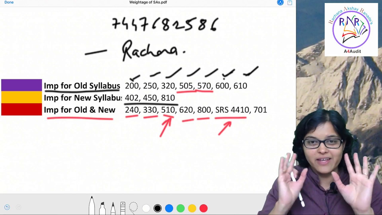 List of Imp SAs Nov 18 attempt CA Final