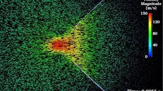 Model Problem for Fluid-Induced Fracture and Failure