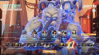 Overwatch Season 5 - Golden Weapon Yeti Winston Gameplay | Gold Elims/DMG