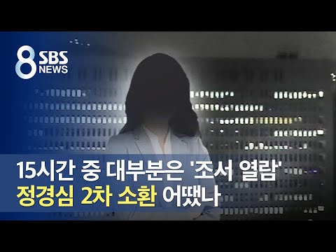 15시간 중 대부분은 &amp;#39;<strong>조서</strong> 열람&amp;#39;…정경심 2차 소환 어땠나 / SBS