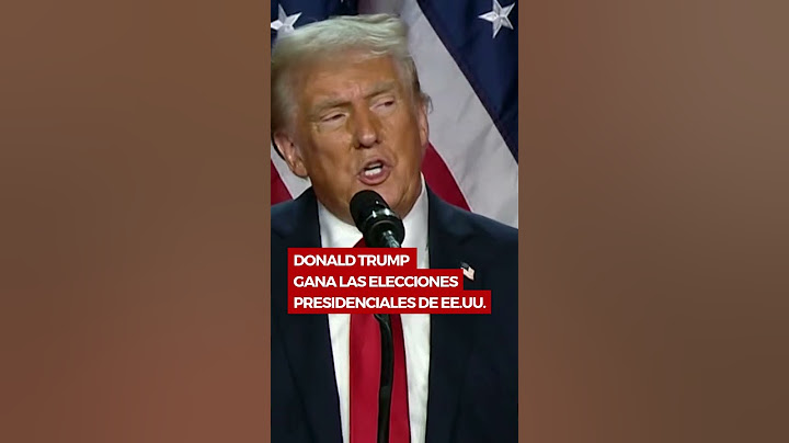 Donald Trump gana las elecciones presidenciales de EE.UU.