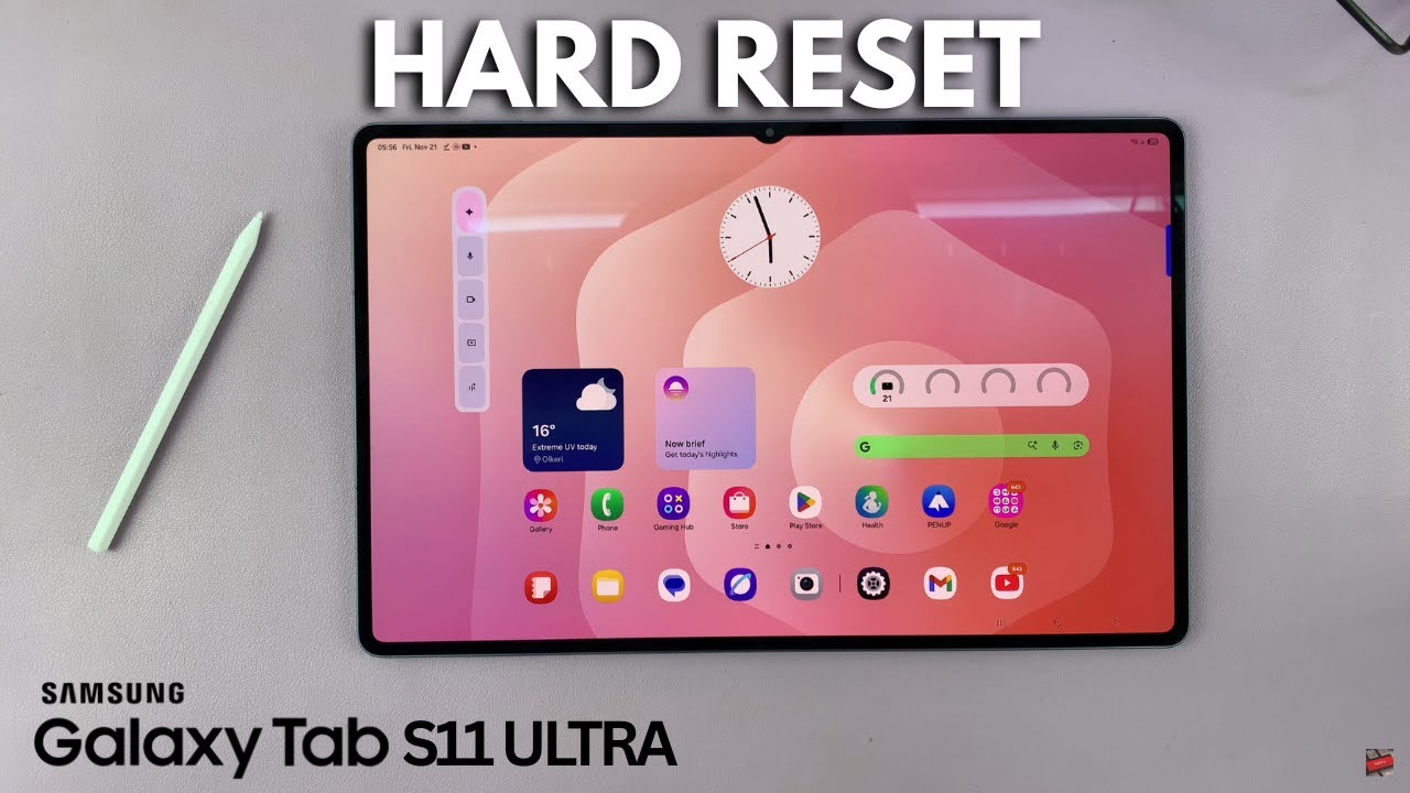 How To Hard Reset Samsung Galaxy Tab S11 Ultra - YouTube