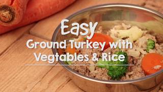 Homemade Dog Food for Allergies: Turkey, Vegetable and Rice Meal