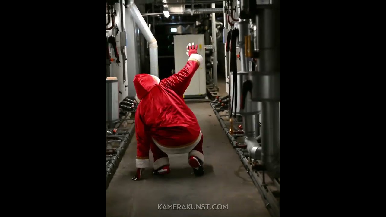 Weihnachtsmann Breakdance
