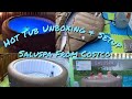 Saluspa Inflatable Hot Tub From Costco Unboxing And Complete Setup