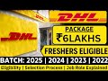 DHL Hiring Freshers | ₹6 LPA Package | Apply Now – 2025, 2024, 2023, 2022 Eligible