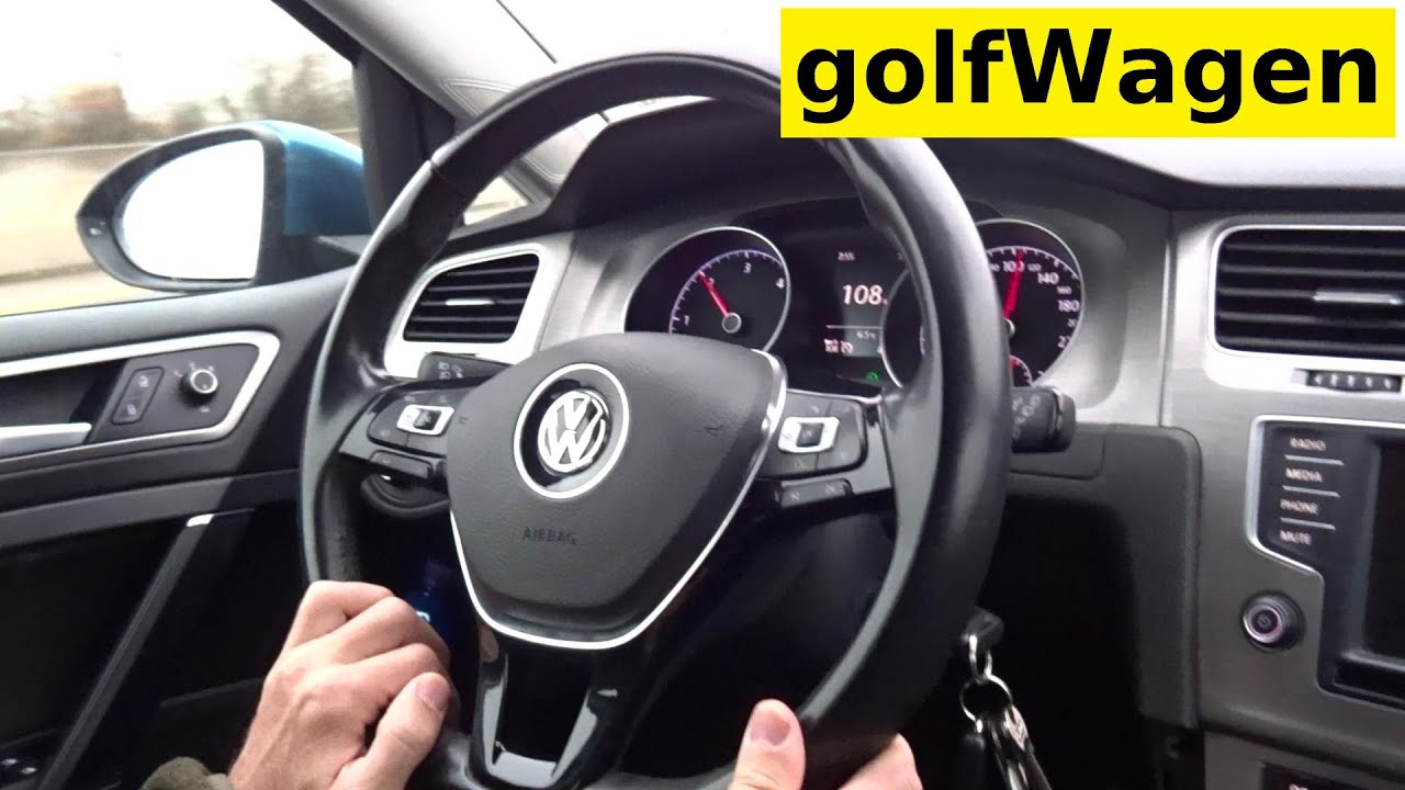 Lege med Blikkenslager forstørrelse VW Golf 7 cruise control quick guide - YouTube