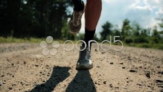 Runner Feet. Stock Footage