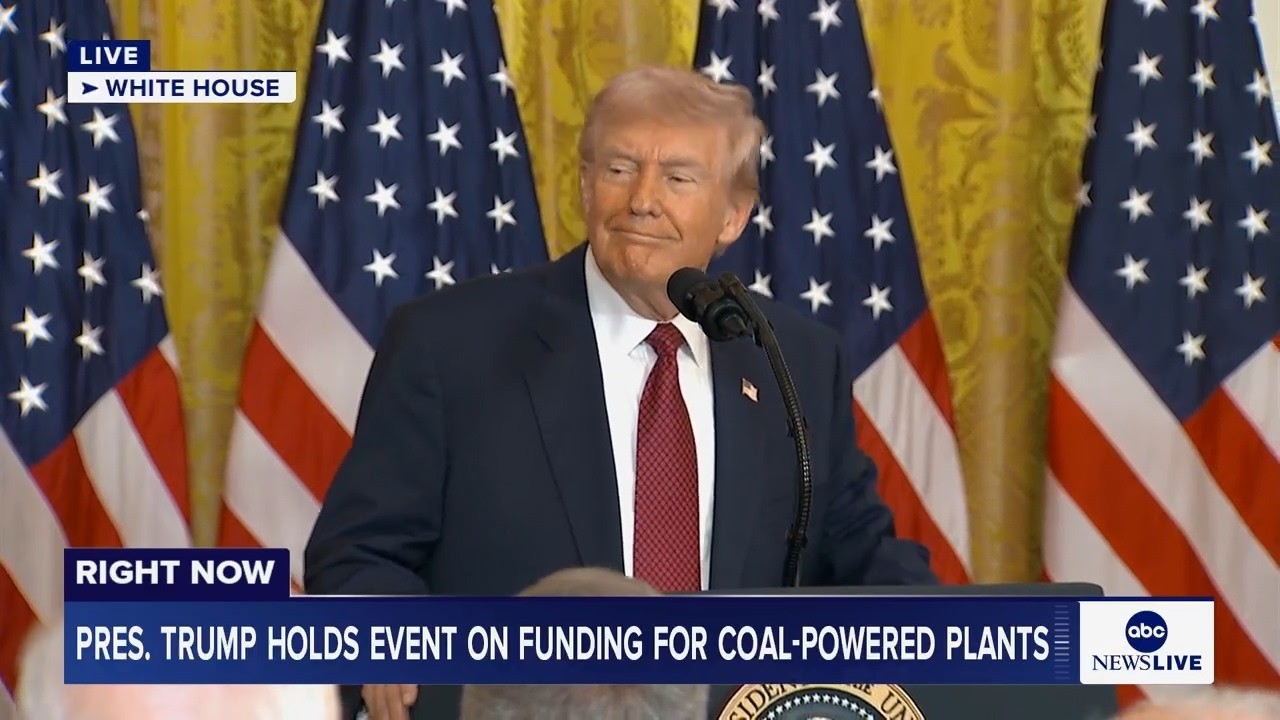 LIVE: President Trump takes part in event announcing funding for coal-powered plants