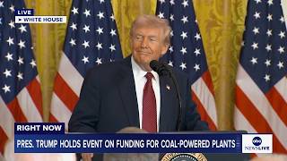  President Trump Takes Part In Event Announcing Funding For Coalpowered Plants