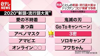 「新型コロナ」で年間大賞は『３密』 流行語トップテン発表（2020年12月1日放送「news every.」より）