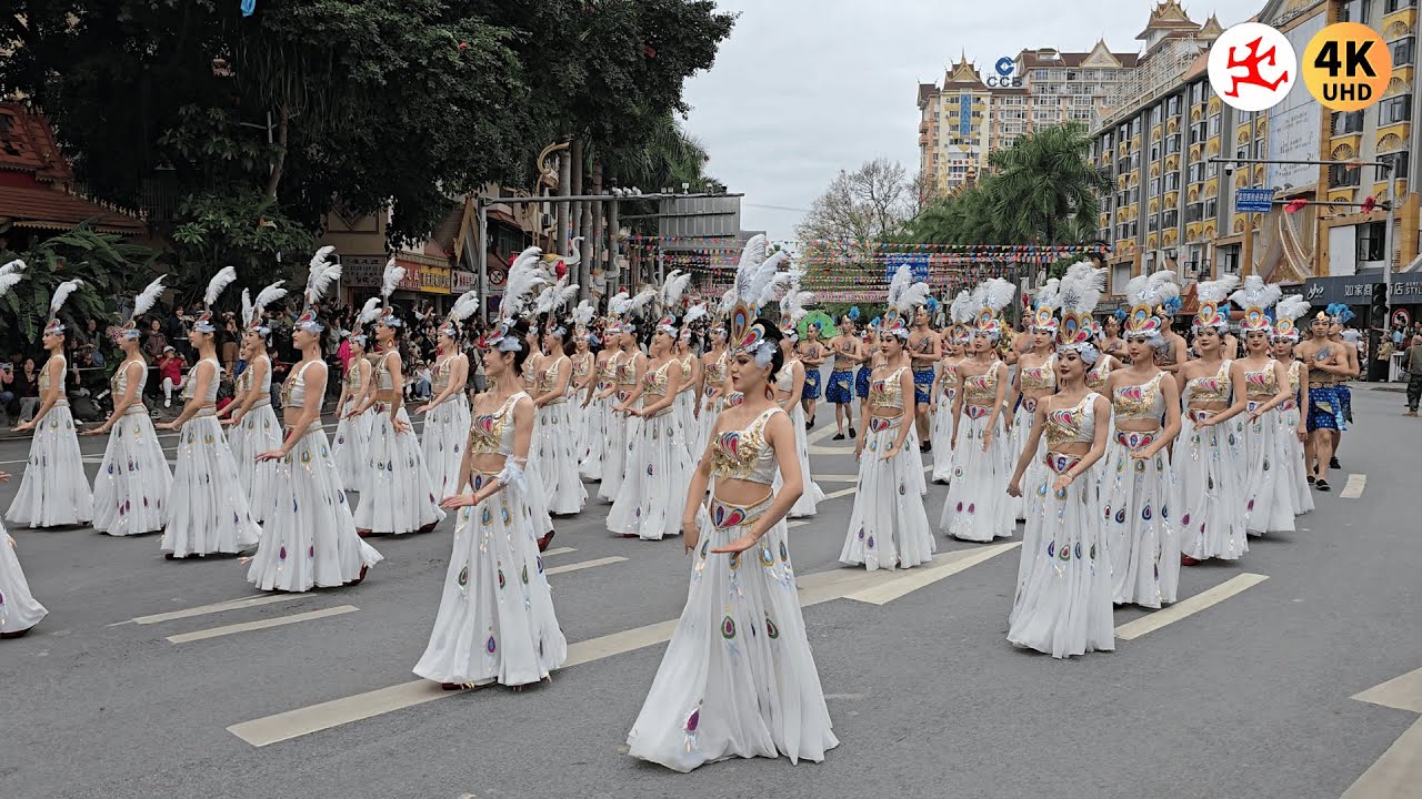 42.Фестиваль обливания водой в Сишуанбаньна: Великое шествие в этнических костюмах!