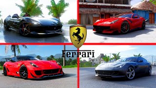 Forza Horizon 5 | Top 4 FASTEST Ferrari Cars | 400KM+