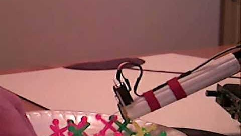 Demonstration of a CheapBot robotic arm and line follower