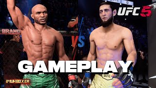 EA SPORTS UFC 5 - Kamaru Usman vs Khamzat Chimaev Gameplay - BLOODY FIGHT!