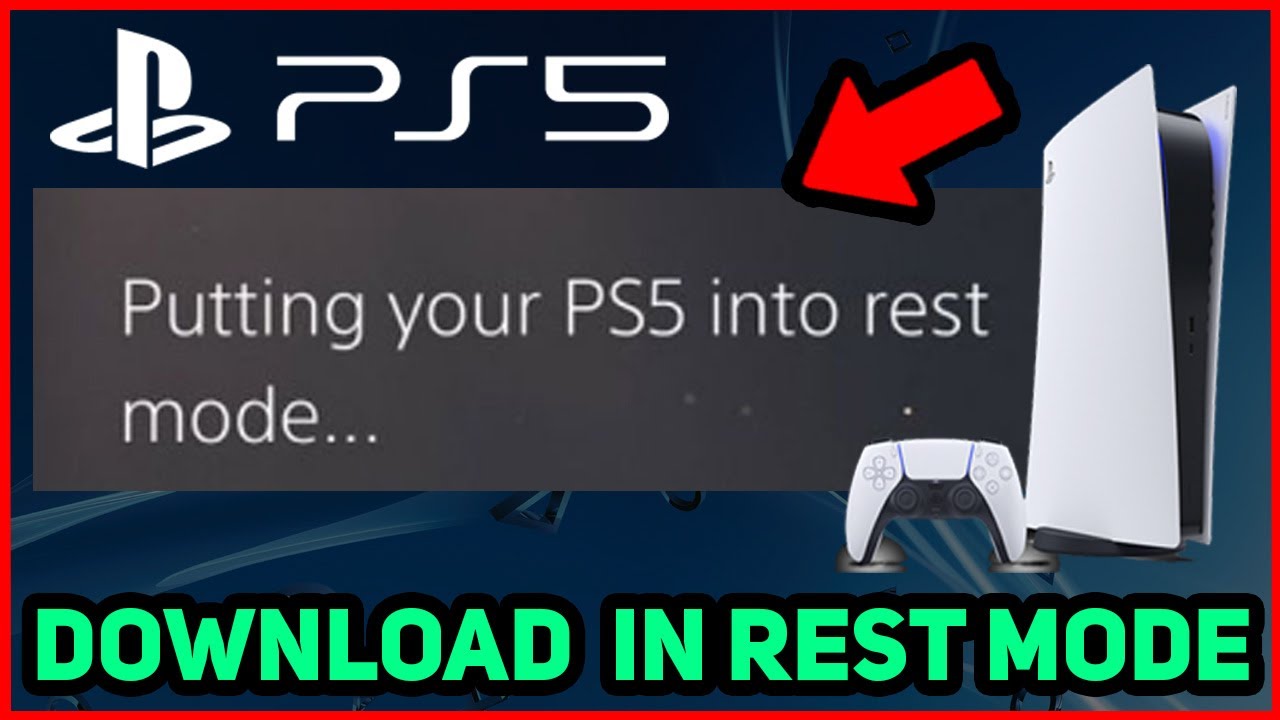 PS5 HOW TO IN REST MODE!