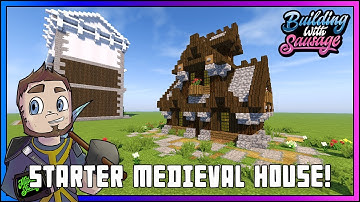 Minecraft - Building with Sausage - Starter Medieval House [Vanilla Tutorial 1.12]
