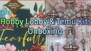 Hobby Lobby & Temu Kits Unboxing 