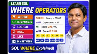 Select l WHERE | COMPARISON | LOGICAL | NULL | LIKE OPERATERS SQL