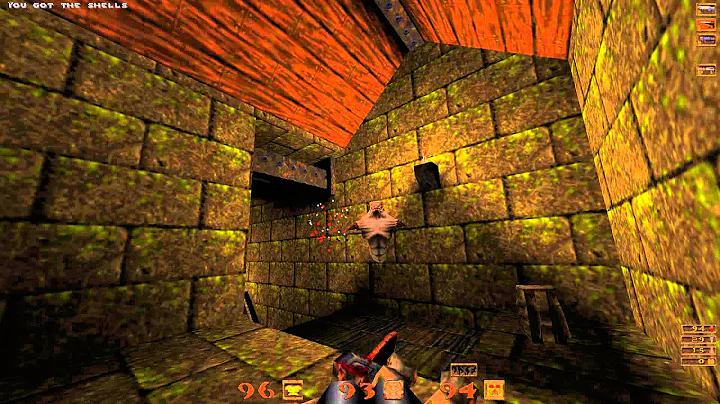 Quake - E1M3 The Necropolis - 100% All Secrets - 1080p 60fps Uncommented