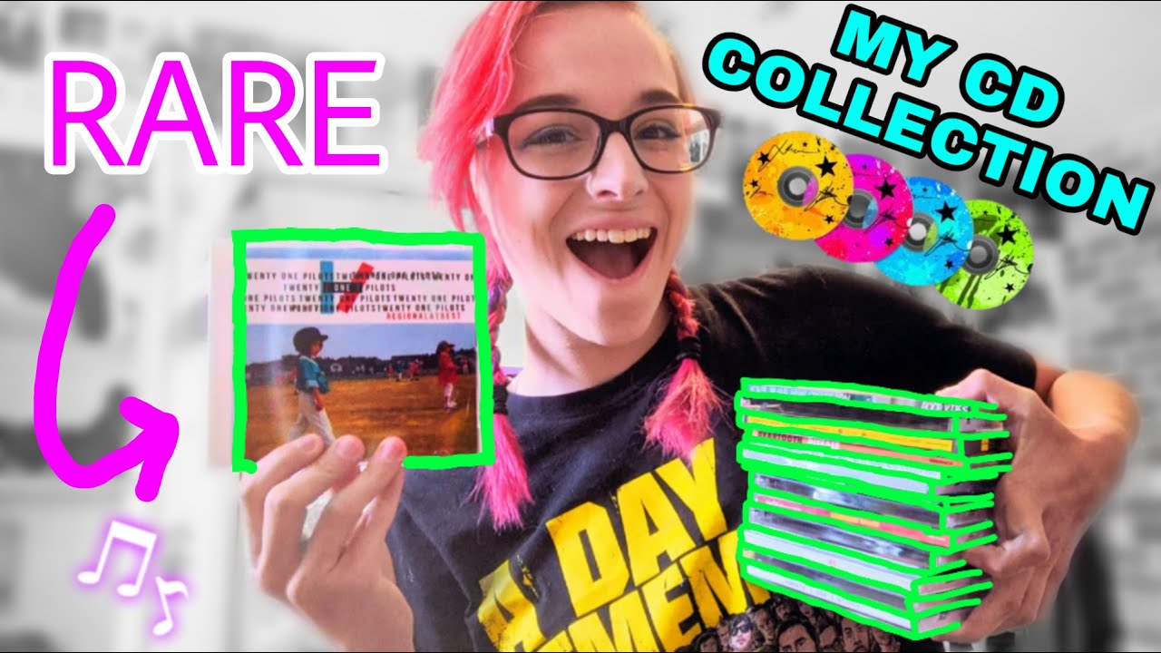Showing you my MUSIC COLLECTION! (RARE Twenty One Pilots and SIGNED CDs!)