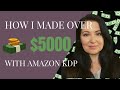 How I made $5108 with low content books on Amazon KDP. Income Report November 2020