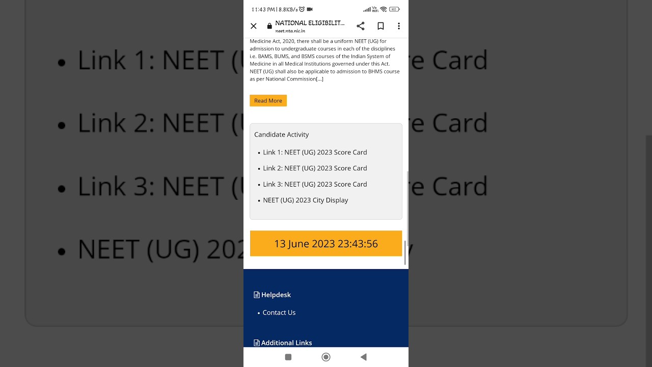 Neet 2023 result announced🔥