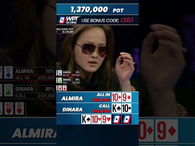 Poker Queens at the River: Almira's All-In Challenge! #shorts