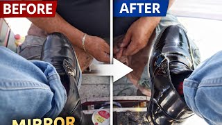 Asmr Shoeshine Real Mirror Shine Transformation