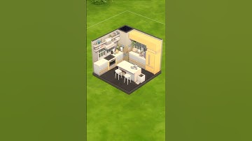 Yellow & Blue Kitchen 🍋 || The Sims 4 #shorts