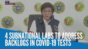 4 subnational labs to address backlogs in COVID-19 tests